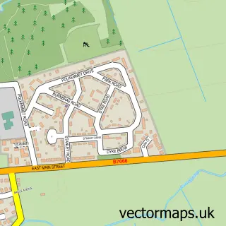 Street map sample of Greenrigg, West Lothian