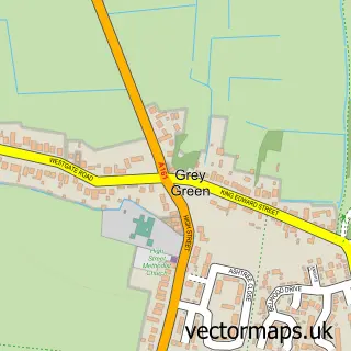 Street map sample of Grey Green, Lincolnshire