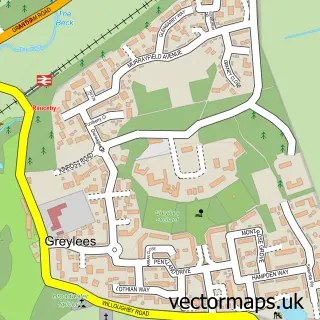Street map sample of Greylees, Lincolnshire