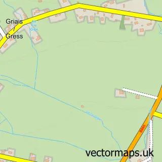 Street map sample of Griais, Western Isles