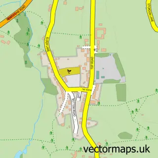 Street map sample of Griffydam, Leicestershire