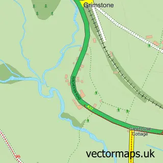 Street map sample of Grimstone, Dorset
