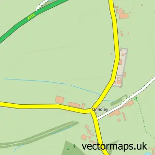Street map sample of Grindley, Staffordshire