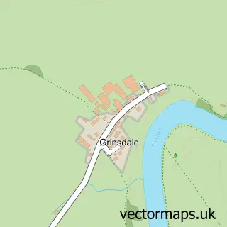 Street map sample of Grinsdale, Cumbria