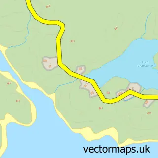 Street map sample of Griomsiadar, Western Isles
