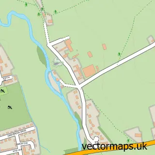 Street map sample of Halford, Shropshire