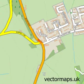 Street map sample of Hallfield Gate, Derbyshire