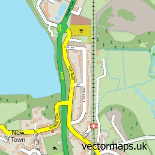 Street map sample of Halling, Kent