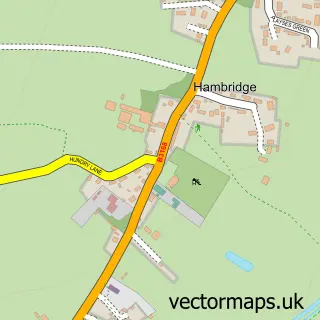Street map sample of Hambridge, Somerset