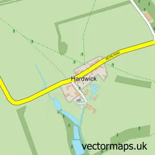 Street map sample of Hardwick, Oxfordshire