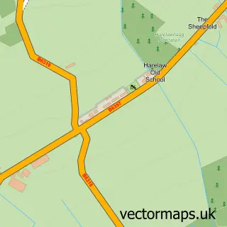 Street map sample of Harelaw, Dumfries