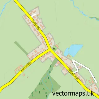 Street map sample of Hareshaw, Lanarkshire