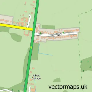 Street map sample of Harker, Cumbria