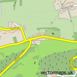 Street map sample of Harpsden, Oxfordshire
