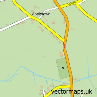 Street map sample of Harray, Orkney