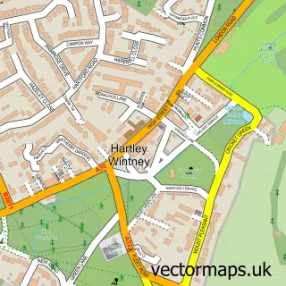 Street map sample of Hartley Wintney, Hampshire
