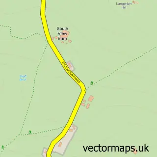 Street map sample of Hartlington, North Yorkshire
