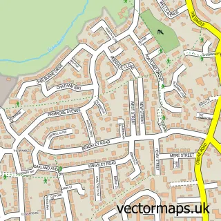 Street map sample of Haslington, Cheshire