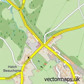 Street map sample of Hatch Beauchamp, Somerset