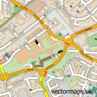 Street map sample of Hatfield, Hertfordshire
