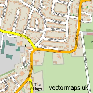 Street map sample of Hatfield, South Yorkshire