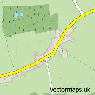 Street map sample of Hatfield, Herefordshire