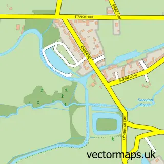 Street map sample of Hatherton Junction, Staffordshire