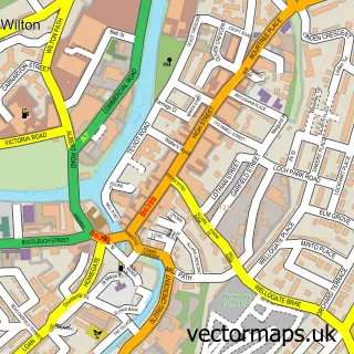 Street map sample of Hawick, Roxburgh, Ettrick and Lauderdale