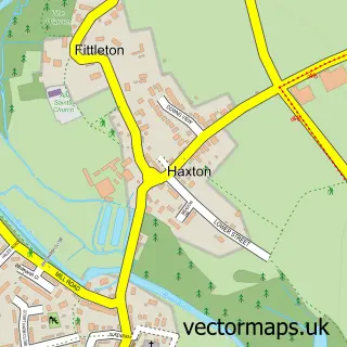 Street map sample of Haxton, Wiltshire