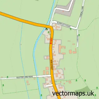 Street map sample of Hayton, Nottinghamshire