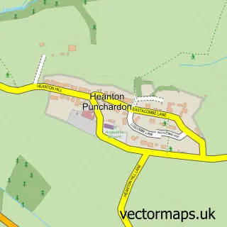 Street map sample of Heanton Punchardon, Devon