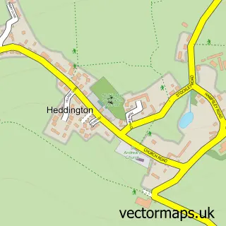 Street map sample of Heddington, Wiltshire