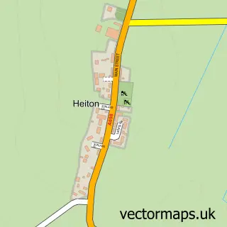 Street map sample of Heiton, Roxburgh, Ettrick and Lauderdale