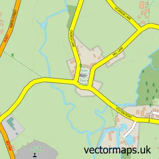 Street map sample of Hellingly, East Sussex