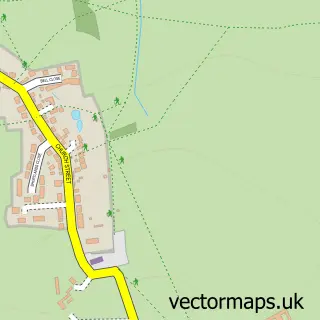 Street map sample of Helmdon, Northamptonshire
