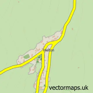Street map sample of Helton, Cumbria