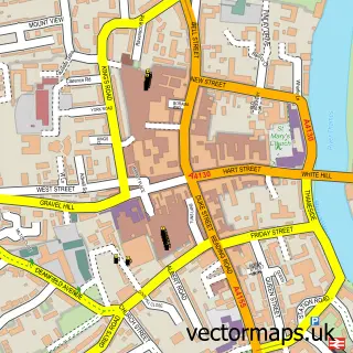 Street map sample of Henley-on-Thames, Oxfordshire