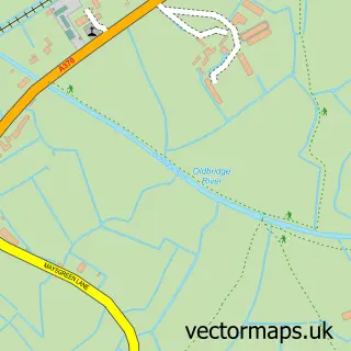 Street map sample of Hewish, Somerset