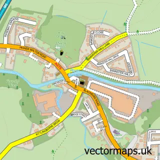 Street map sample of Higher Walton, Lancashire