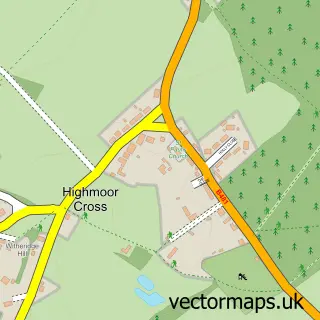 Street map sample of Highmoor, Oxfordshire