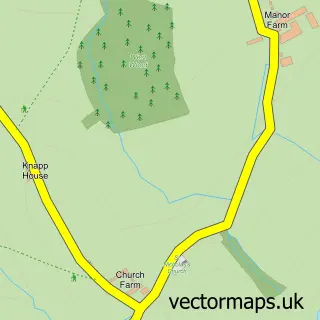 Street map sample of Hilfield, Dorset