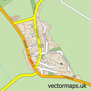 Street map sample of Hill of Fearn, Ross and Cromarty