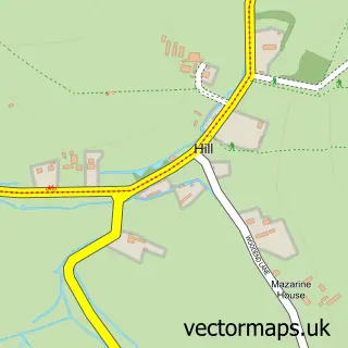 Street map sample of Hill, Gloucestershire
