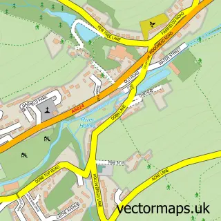 Street map sample of Hinchliffe Mill, West Yorkshire