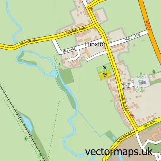 Street map sample of Hinxton, Cambridgeshire