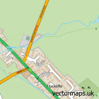 Street map sample of Hockliffe, Bedfordshire