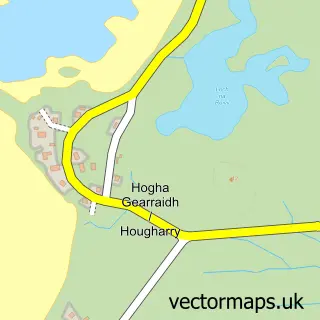 Street map sample of Hogha Gearraidh, Western Isles
