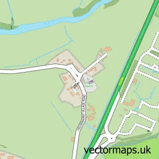 Street map sample of Holdenhurst, Dorset