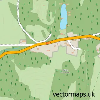 Street map sample of Hollybush, Herefordshire