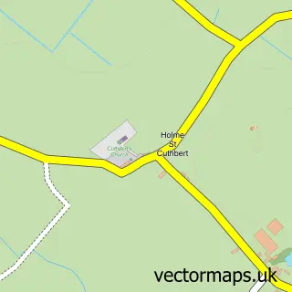 Street map sample of Holme St Cuthbert, Cumbria